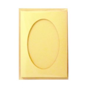 Papeteria Galeria Hobby C6 Passepartout Owalne, Złota